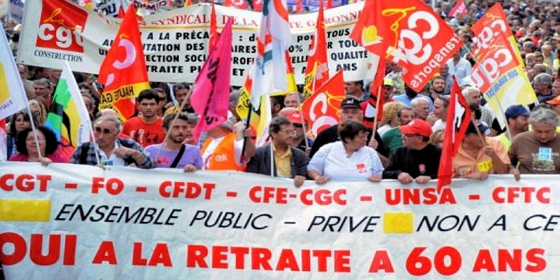 Paris Demo gegen Rentenreform