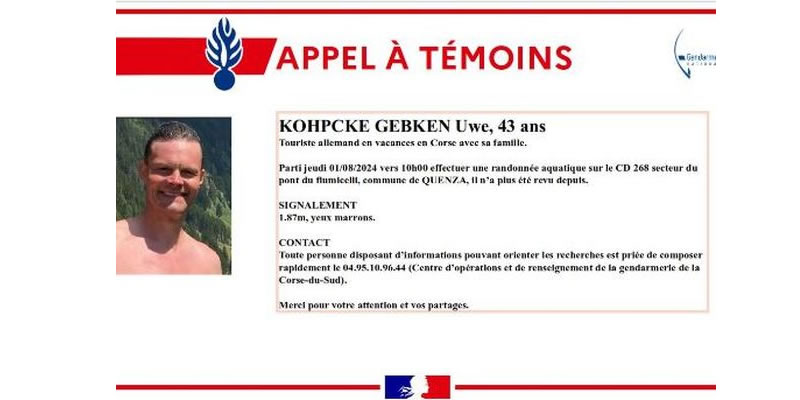 Korsika: Vermisst