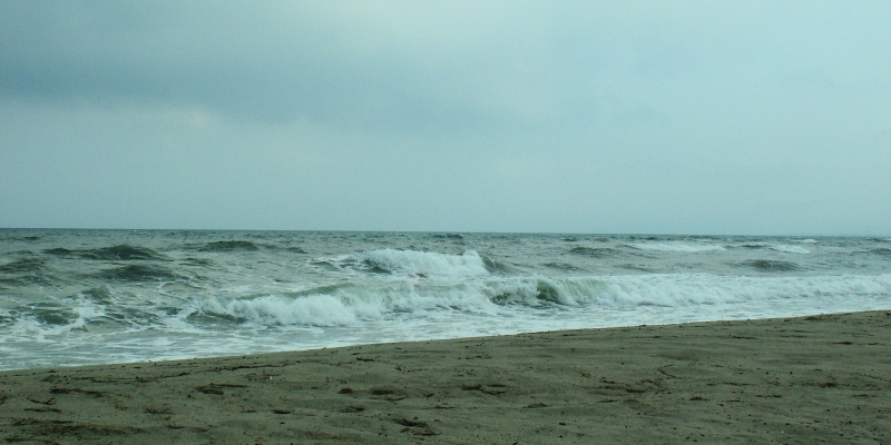 Plage de Vignale starke Strömung und Wellengang