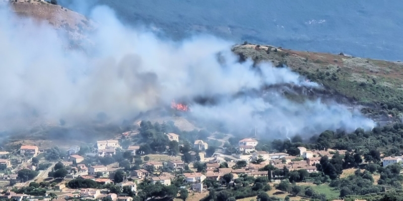 Korsika Feuer bei Ajaccio/ Photo: SDIS 2A