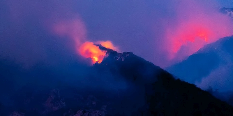 Feuer Bavella neu entfacht