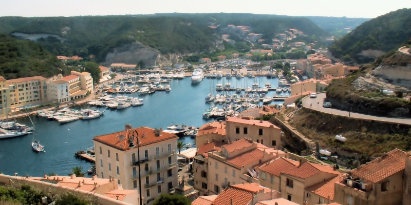 Korsika Yachthafen von Bonifacio