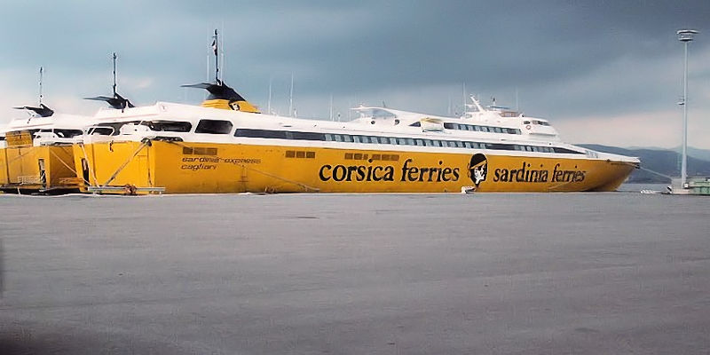 Feuer an Bord des Schiffes Corsica-Ferries Express III