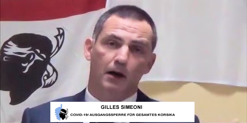 Korsika Präsident des Exekutivrates Gilles Simeoni 