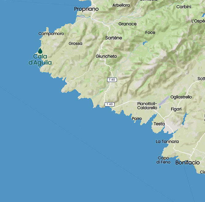 Map Cala d'Agulia