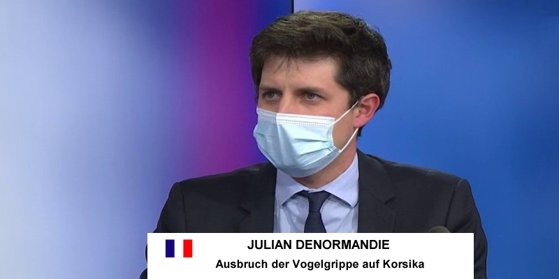 Julien Denormandie,  Vogelgrippe auf Korsika