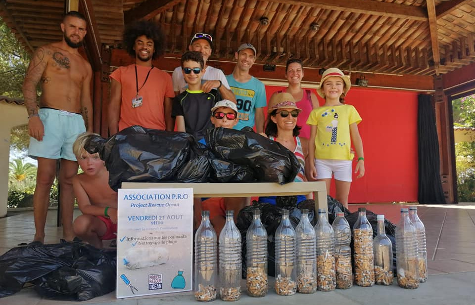 Korsika: Aktion sauberer Strand Marina d'Oru