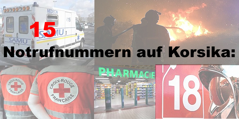 Notrufnummern auf Korsika